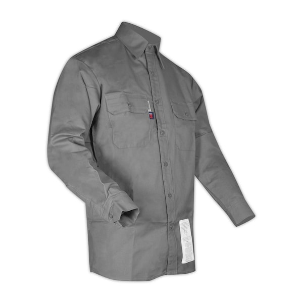 Magid DualHazard 70 oz FR 8812 Grey Work Shirt - SBG70DHS