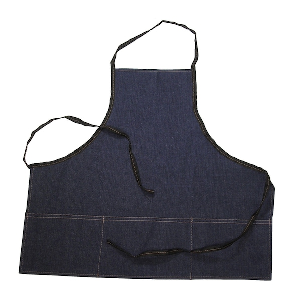 Hti Denim Apron - Deluxe W/ Pockets - DA-2