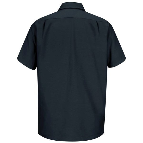 Dickies Men's Short Sleeve Shirt, 40% Polyester, 60% Cotton, Button Closure, Black - WS20BK SS M