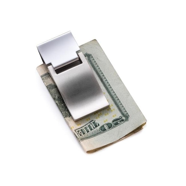 Bey Berk International Bey-Berk International BB81S Silver Plated Hinged Money Clip - BB81S