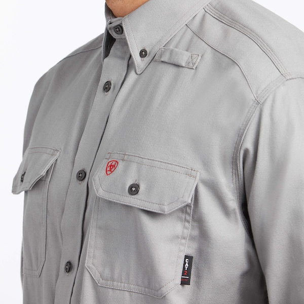 Ariat Men's FR Button Down Shirt, 8.9 cal/sq cm, XL, Cotton - 10012253