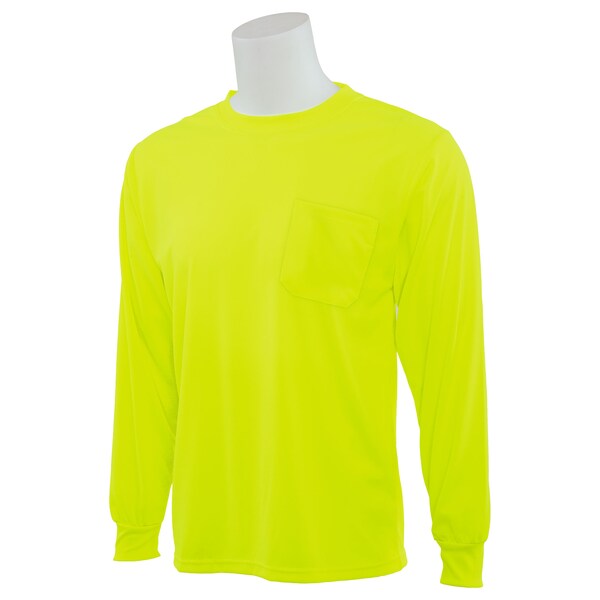 Deltaplus T-Shirt, Long Sleeve, Hi-Viz, Lime, 3XL - 64030