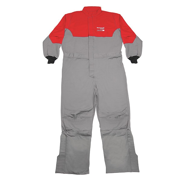 Salisbury Coverall, 8 cal/sq cm ATPV, XL, 30 in Inseam, Cotton/Nylon, Hook-and-Loop - ACCA8RGXL