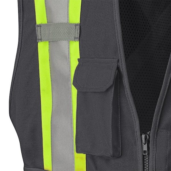 Pioneer Break Away Zip Vest, Black, 2XL - V1021170U-2XL