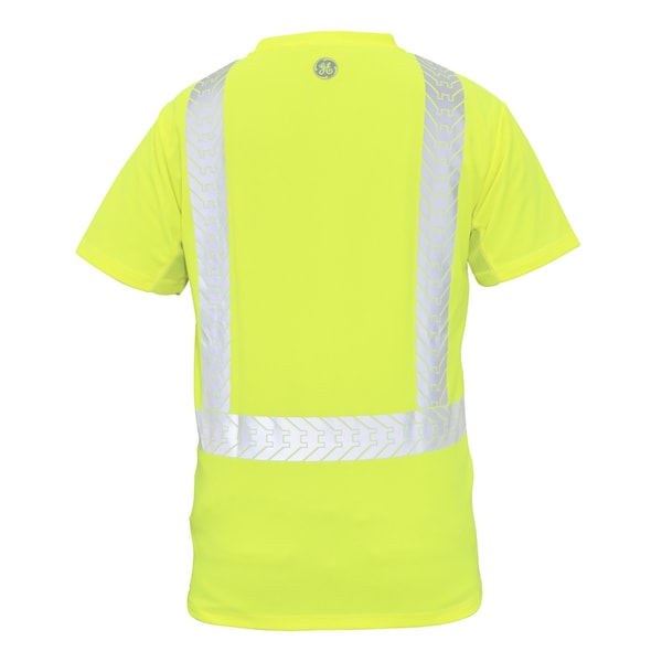 Ge HV Safety T-Shirt, Short Sleeve, Black Bottom XL - GS116GXL
