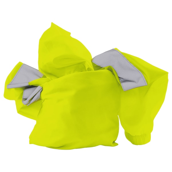 Deltaplus Hi-Vis Windbreaker, 100% Polyester Pongee, Class 3 Hi-Viz Lime, 5XLarge - 61761
