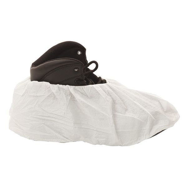 International Enviroguard Disposable Shoe Covers, Microporous, White, Slip Resistant Sole: Yes , XL - 8105