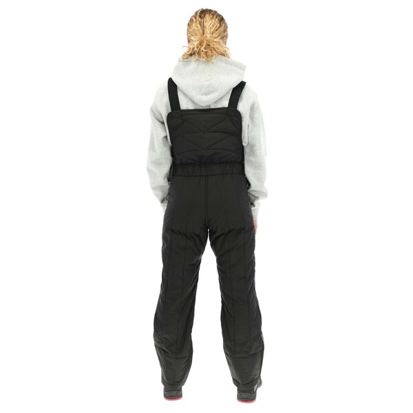 Refrigiwear Women's Bib Overalls, Quilted Ripstop, Black, M - 0425RBLKMED