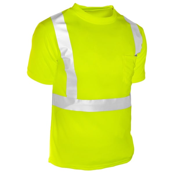 Kishigo 3X, Lime Class 2, Short Sleeve Class 2 T-Shirt - 9110-3X