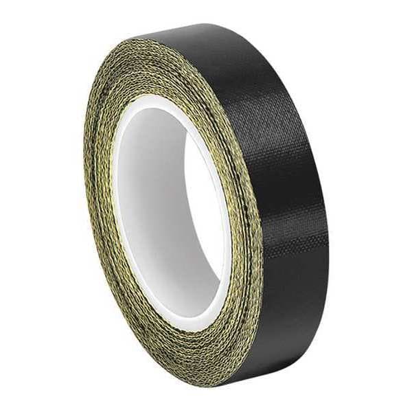 Cinta de tela de PTFE Tapecase, Negra, 3/8"x5yd. - 0.375-5-SG56-06
