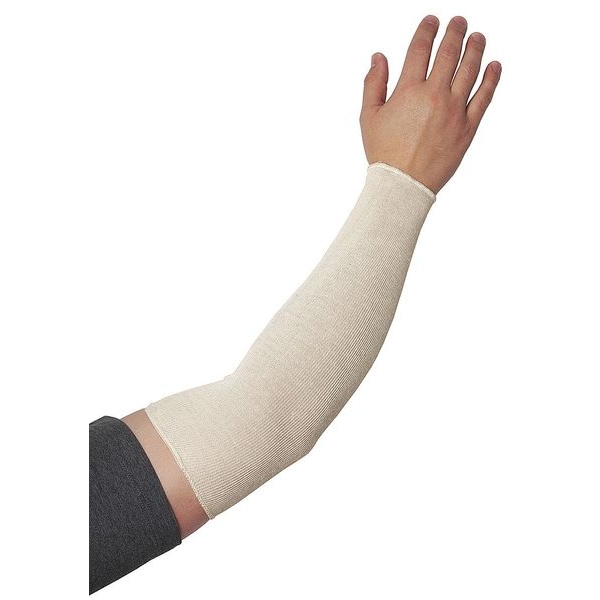 Pip Disposable Sleeve, Cotton, Seamless Knit, 18 in Length, White, Universal Size - 31-CS16