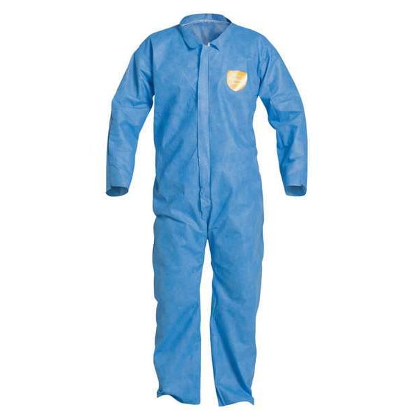 Dupont Disposable Coverall, Collared, XL, SMS, Zipper, Open Cuff, Open Ankle, Serged Seam, 25 PK - PB120SBUXL002500