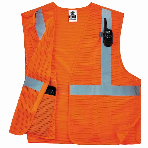 Ergodyne Econo Breakaway Mesh Vest, Orange, 2XL/3XL - 8215BA