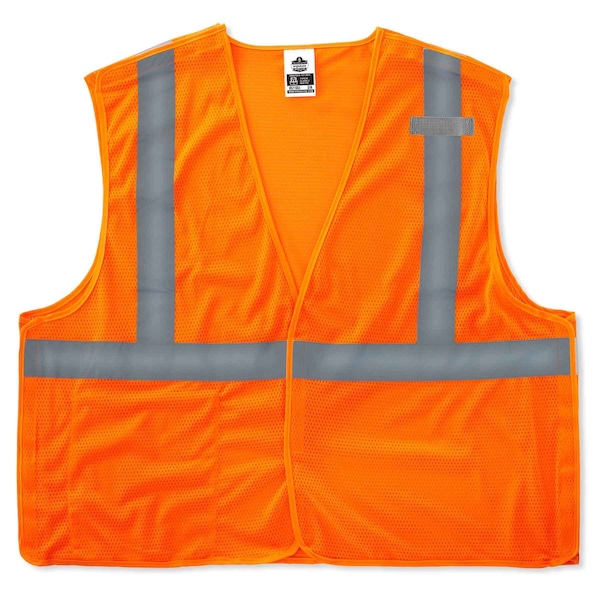 Ergodyne Econo Breakaway Mesh Vest, Orange, 2XL/3XL - 8215BA