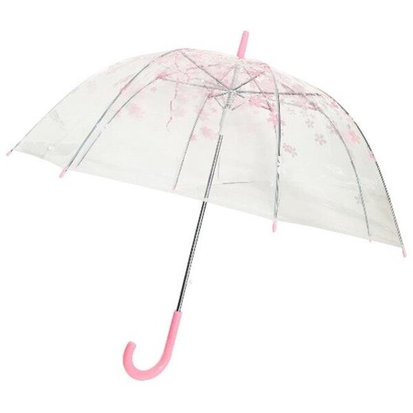 Conch Umbrellas Conch Umbrellas 1260YH Pink Trim Clear Umbrella; Pink - 1260YH PINK