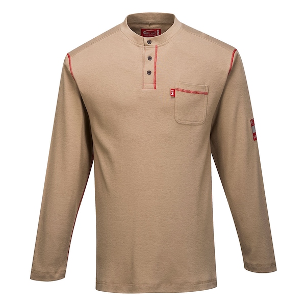 Portwest Men FR Henley Shirt, 12 cal/cm2, XL, Cotton - FR02