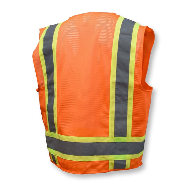 Radians Radians SV6 Two Tone Surveyor Type R Class 2 Solid/Mesh Safety Vest - SV6OL