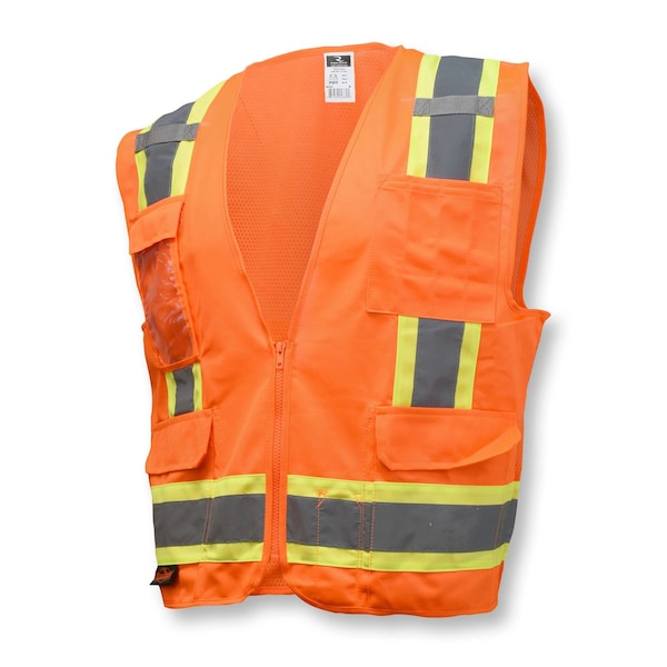 Radians Radians SV6 Two Tone Surveyor Type R Class 2 Solid/Mesh Safety Vest - SV6OL