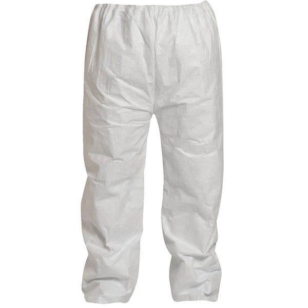 Dupont Pants. Open Ankles. Elastic Waist. Elastic Waist. White. 3X - TY350SWH3X0050VP