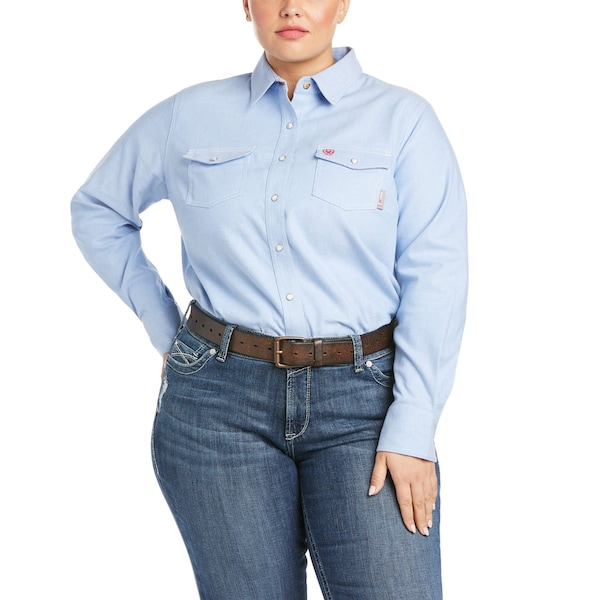 Ariat Women's FR Button Down Shirt, 8.3 cal/sq cm, S, DuraStretch(TM) - 10027854