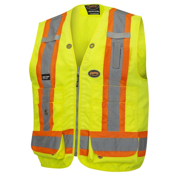 Pioneer Woven 150D Surveyor Vest, Green, 2XL - V1010141U-2XL