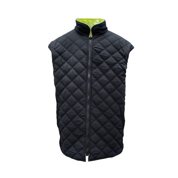 Game Workwear Hi-Vis 4-in-1 Jacket, 100% Polyester PU Coated Fabric, Hi Vis Lime, S - 1365
