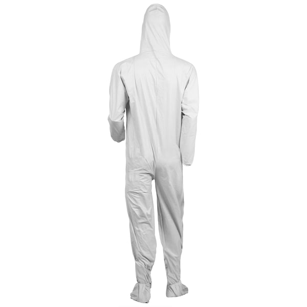 Kleenguard Disposable Coveralls, Hooded, M, KleenGuard(TM) A40, Zipper, Elastic Cuff, Elastic Ankle, 25 PK - 44332