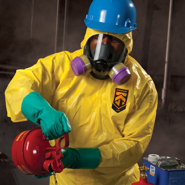 Kleenguard Disposable Coverall, Hooded, L, KleenGuard(TM) A70, Zipper, Elastic Cuff, Elastic Ankle, Bound Seam - 00683