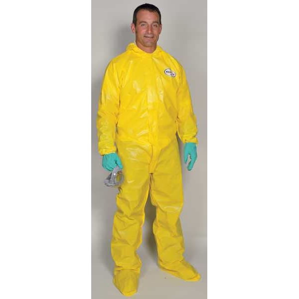 Kleenguard Disposable Coverall, Hooded, L, KleenGuard(TM) A70, Zipper, Elastic Cuff, Elastic Ankle, Bound Seam - 00683