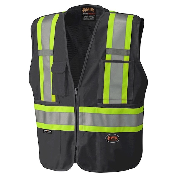 Pioneer Break Away Zip Vest, Black, XL - V1021170U-XL