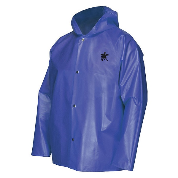 Mcr Safety Rain Jacket, Bound Seam, 3XL, Blue, Unisex - 563JHX3