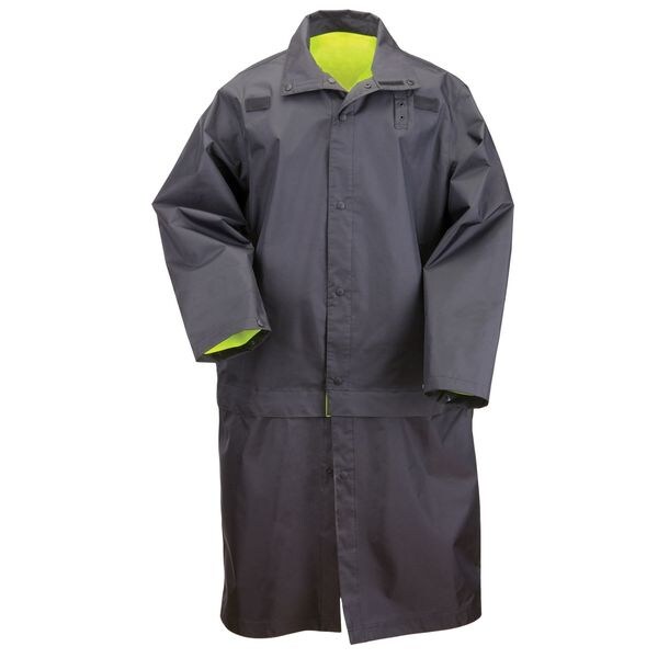 5.11 Hi-Vis Rain Jacket, 100% Nylon Oxford, Class 3 R, Black, XL - 48125
