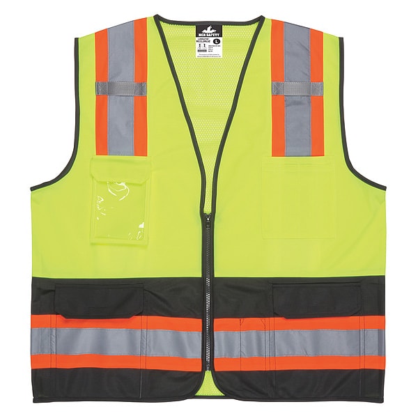 Mcr Safety High Visibility Vest, 5XL Size, Unisex - WCCL2MLSZX5