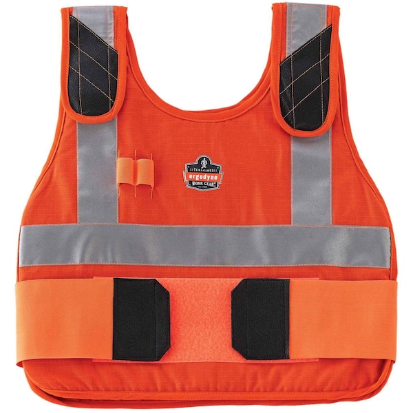 Ergodyne L/XL Cooling Vest, Orange - 6215HV