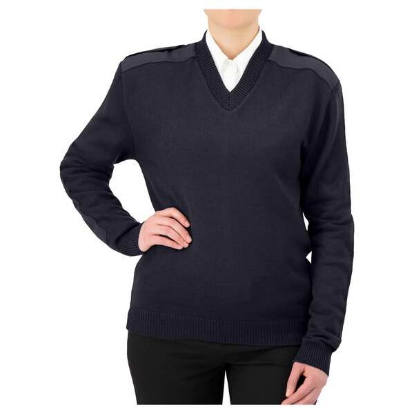 Cobmex V-Neck Military Sweater, Dark Navy, XL - 2025