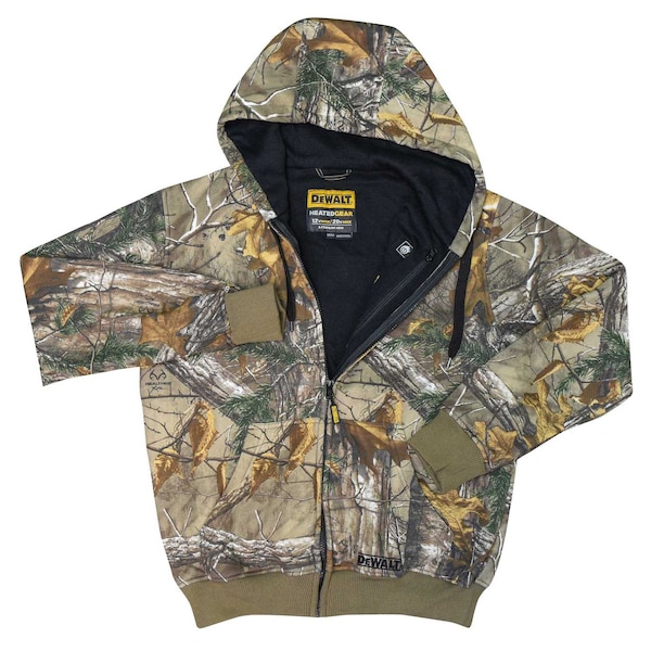Dewalt Men's DEWALT(R) Htd Jck Camo Fleece Kitted Large, Camo, Heats Up to 7 hr. , 20 L - DCHJ074D1-L