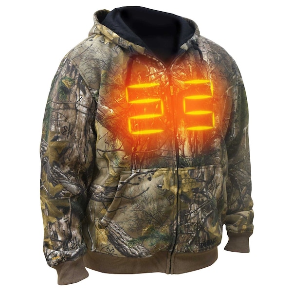 Dewalt Men's DEWALT(R) Htd Jck Camo Fleece Kitted Large, Camo, Heats Up to 7 hr. , 20 L - DCHJ074D1-L