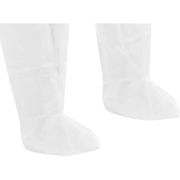 Global Industrial Disposable Coverall, 2XL, 25 PK, White, Polypropylene - 708187XXL