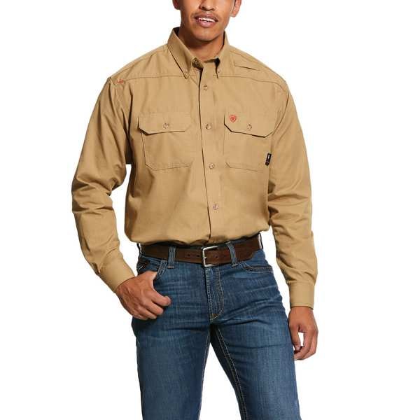 Ariat Men's Flame-Resistant Shirt, 9.5 cal/sq cm, M, GlenGuard(R) - 10031015