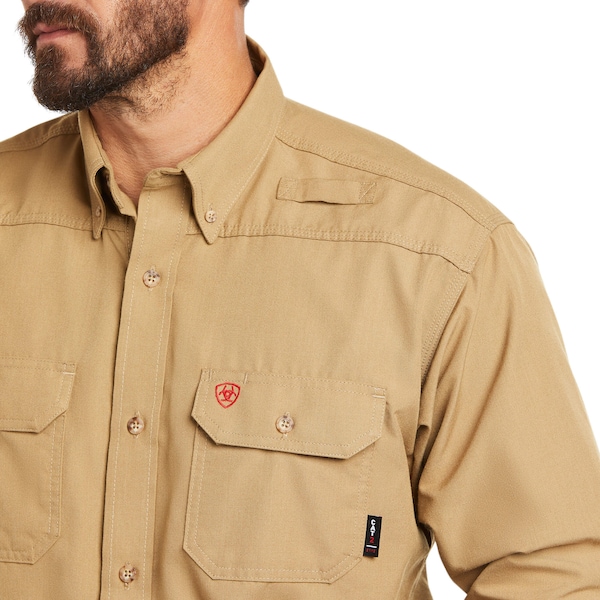 Ariat Men's Flame-Resistant Shirt, 9.5 cal/sq cm, M, GlenGuard(R) - 10031015