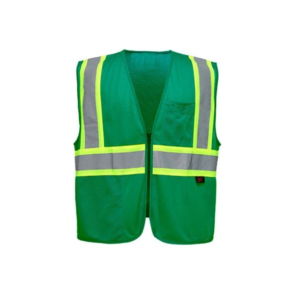 Gss Safety GSS Safety Enhanced Visibility Multi-Color Vest-Cert Green-L/XL - 3136-LG/XL