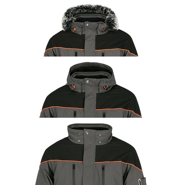 Refrigiwear Black/Charcoal Reg Large Polar Force Insulate Parka Jkt - 8340RBCHLAR