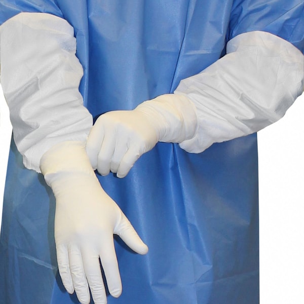 Kleenguard KleenGuard Disposable Sleeve, Microporous Film Laminate, Serged Seam, 18 in Length, 200 Pack - 44480