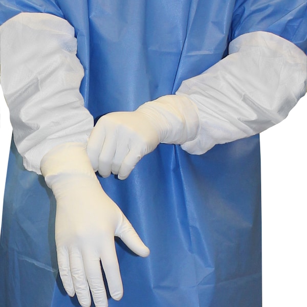 Kleenguard KleenGuard Disposable Sleeve, Microporous Film Laminate, Serged Seam, 18 in Length, 200 Pack - 44480