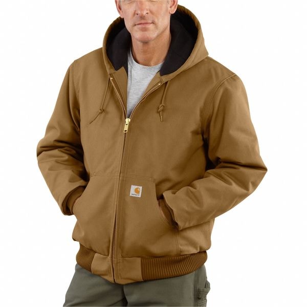 Carhartt Men's Brown Cotton Hooded Duck Jacket size XLT - J140-BRN XLG TLL