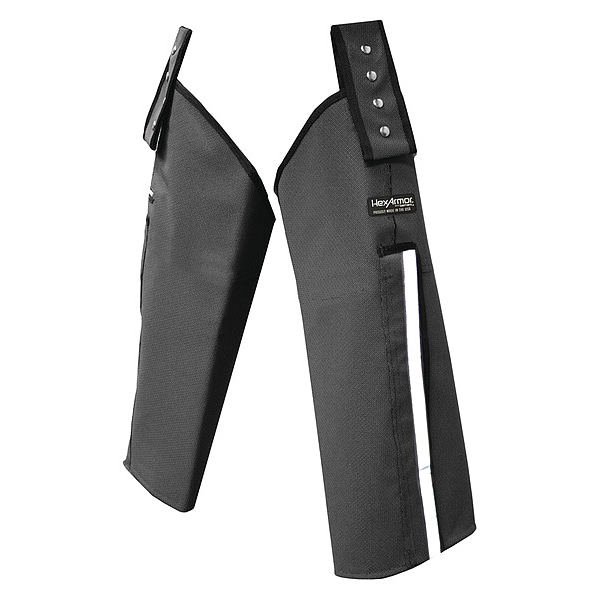 Hexarmor Chainsaw Chaps, Gray, SuperFabric(R), Size L, 24 2/5 in Length - 9919-L (9)