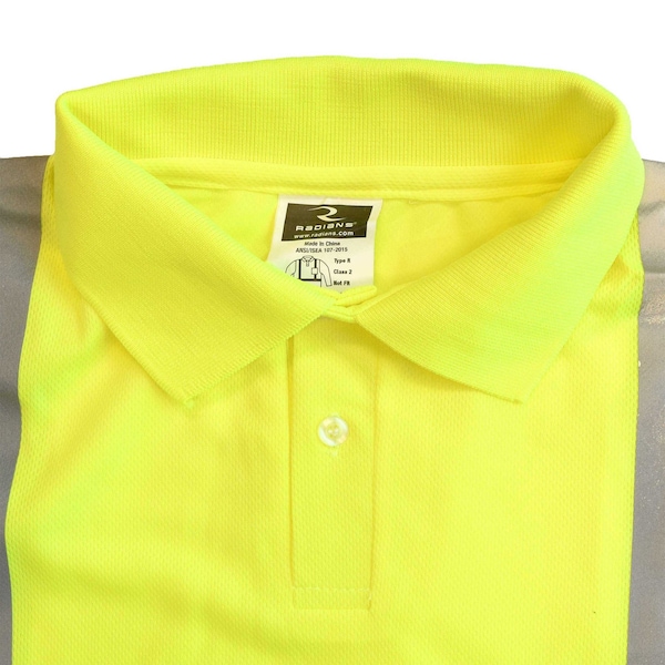 Radians Radians ST22 Class 2 High Visibility Safety Long Sleeve Polo - ST22-2PGS-XL