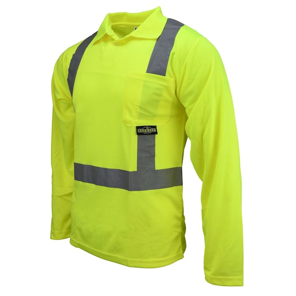 Radians Radians ST22 Class 2 High Visibility Safety Long Sleeve Polo - ST22-2PGS-XL