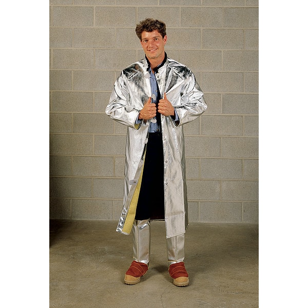 Karewear Aluminized Jacket, XL, 20 oz Rayon, Snaps Closure - 706ARXL