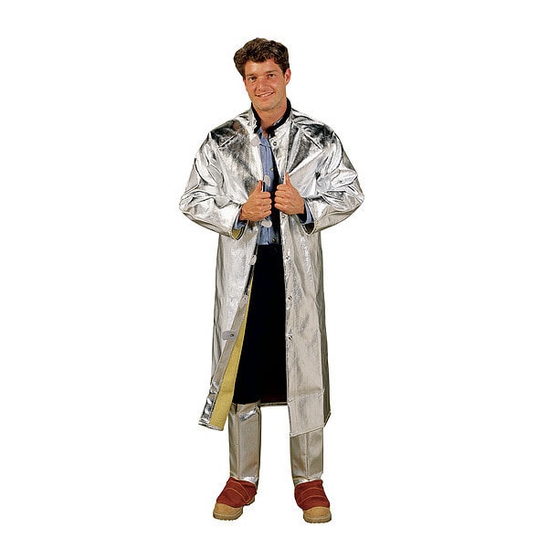 Karewear Aluminized Jacket, XL, 20 oz Rayon, Snaps Closure - 706ARXL